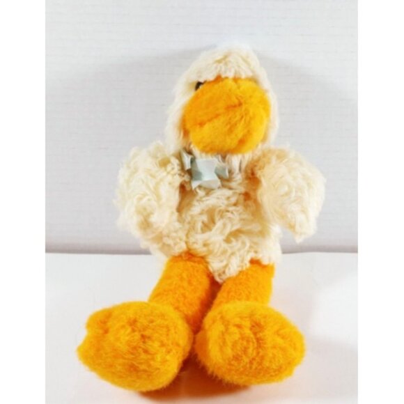 Dakin Duck 1993 Vintage Plush Scruffy Stuffed Animal Toy Yellow 12” - Picture 2 of 4
